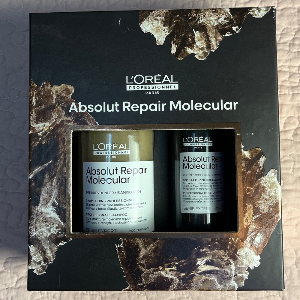 L'Oréal Professionnel  Absolut Repair Molecular Shampoo/Rinse-Off Serum Set New
